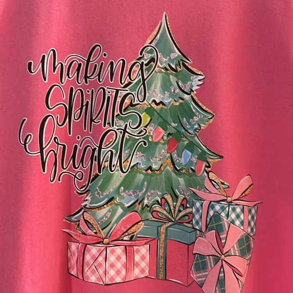 Making Spirits Bright long sleeve Tshirt - Picture 2 of 3